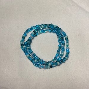aqua beaded bracelet
